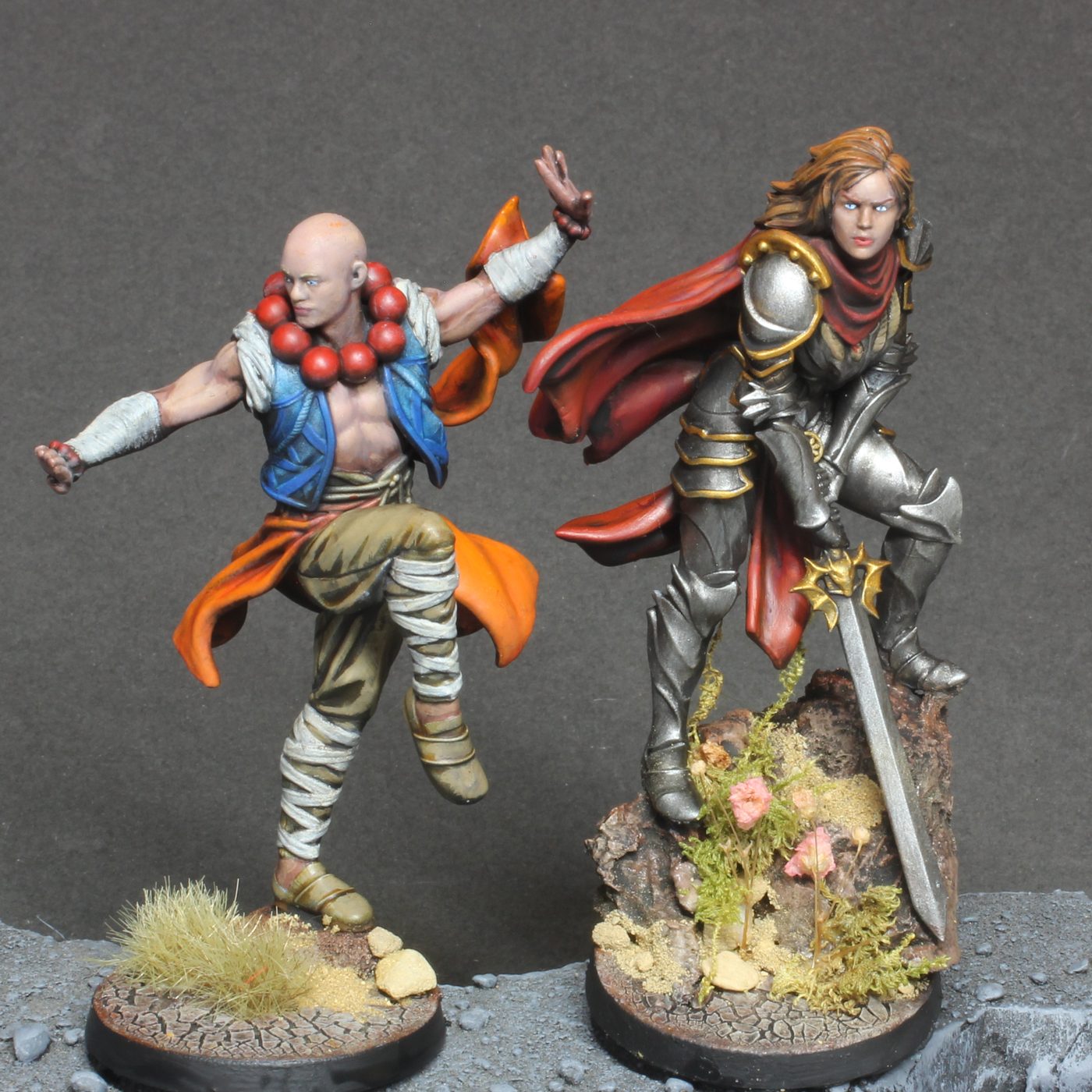 Monk and paladin